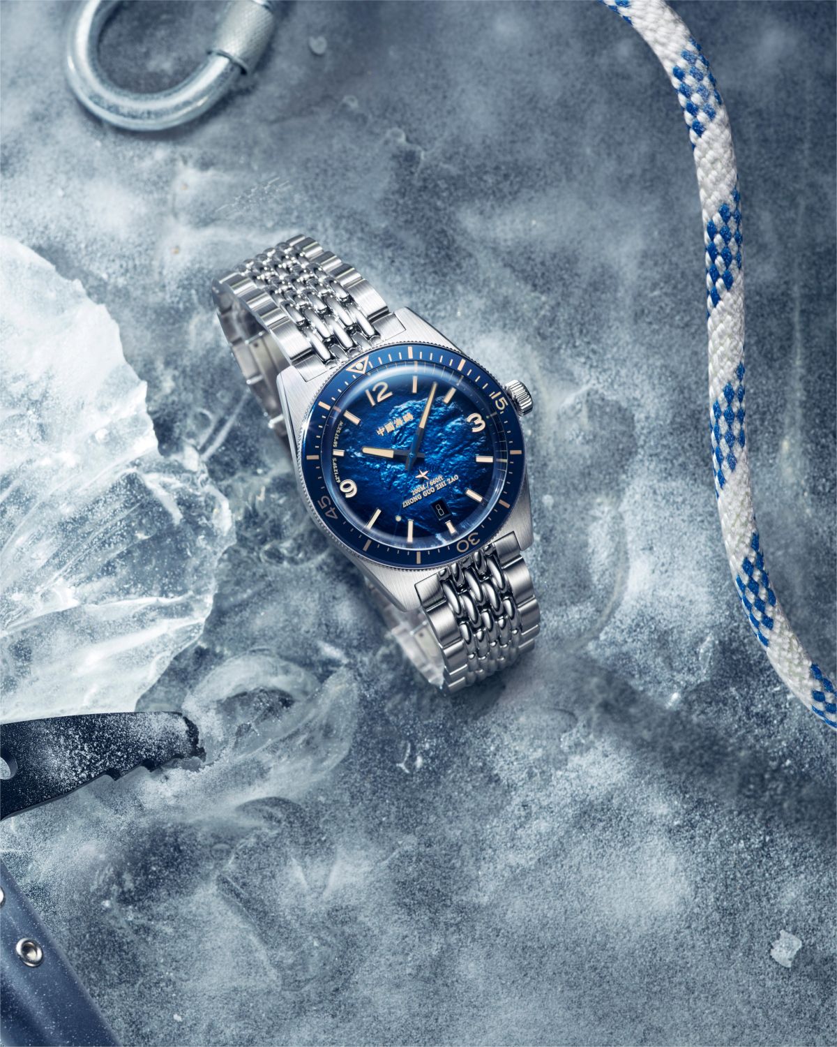 【Seagull Watch】1984 Antarctic Expedition Vintage Diving Watch Special Edition Frozen Blue