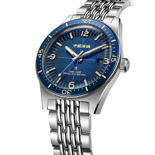 【Seagull Watch】1984 Antarctic Expedition Vintage Diving Watch Deep sea Blue