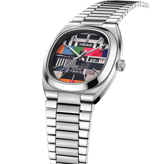 【海鸥】复古电视机械腕表 星期二特别版彩色款