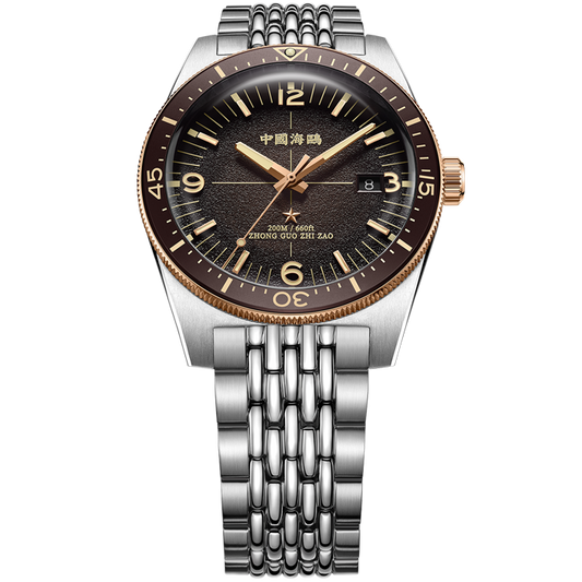 【Seagull Watch】1984 Antarctic Expedition Vintage Diving Watch Ice Rock Brown