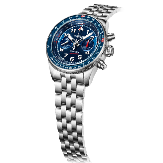【Seagull Watch】Panda Pilot | Horizon Series | Tachymeter | Chronograph | 43mm | Bule