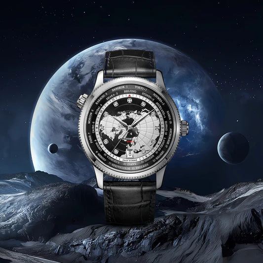 【Seagull Watch】World Time Collection - Black Cosmos