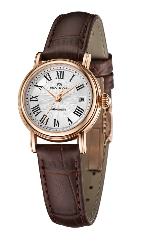 【Seagull Watch】Little Exquisite - Leather Strap Style -- Golden Case