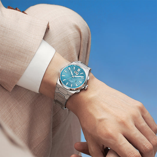 【LuckyHarvey】Chiming Watches Series Sounds of Nature Clear Water Blue