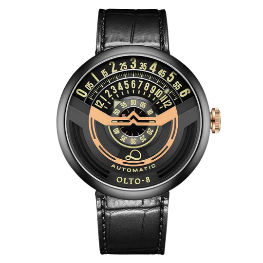 【OLTO-8】INFINITY-I RPM-Style Automatic Watch Gold-Black