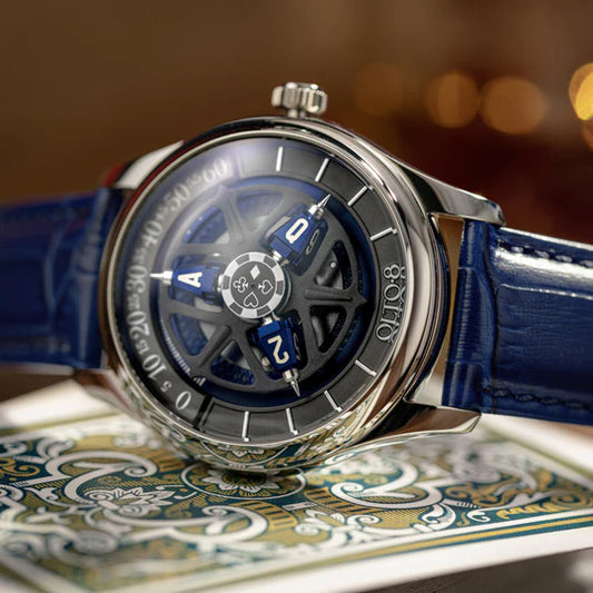 【OLTO-8】KING 3D Satellite Hour Wheel Automatic Ocean Blue