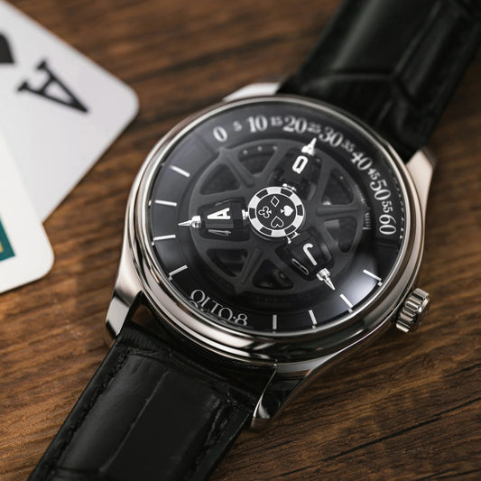 【OLTO-8】KING 3D Satellite Hour Wheel Automatic Midnight Black