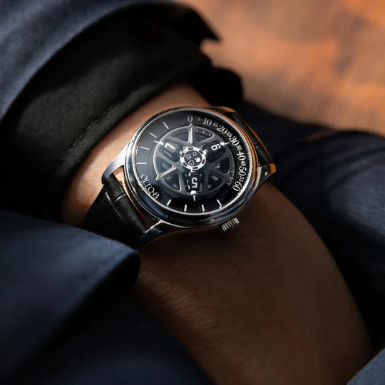 【OLTO-8】KING 3D Satellite Hour Wheel Automatic Midnight Black