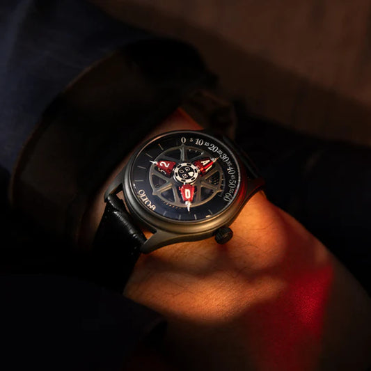 【OLTO-8】KING 3D Satellite Hour Wheel Automatic Dice Red