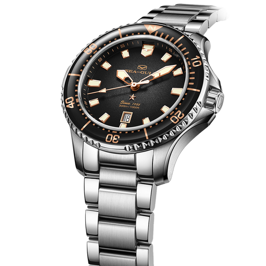 【Seagull Watch】Ocean Pro - Smoked Black
