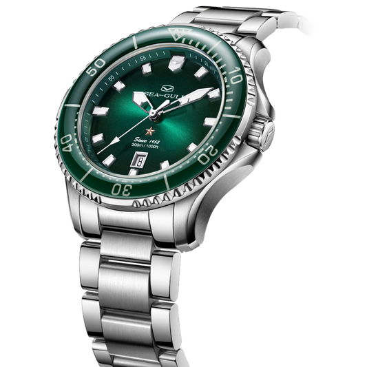【Seagull Watch】Ocean Pro - Coral Green
