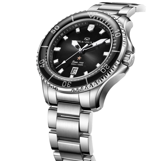 【Seagull Watch】Ocean Pro - Shark Black