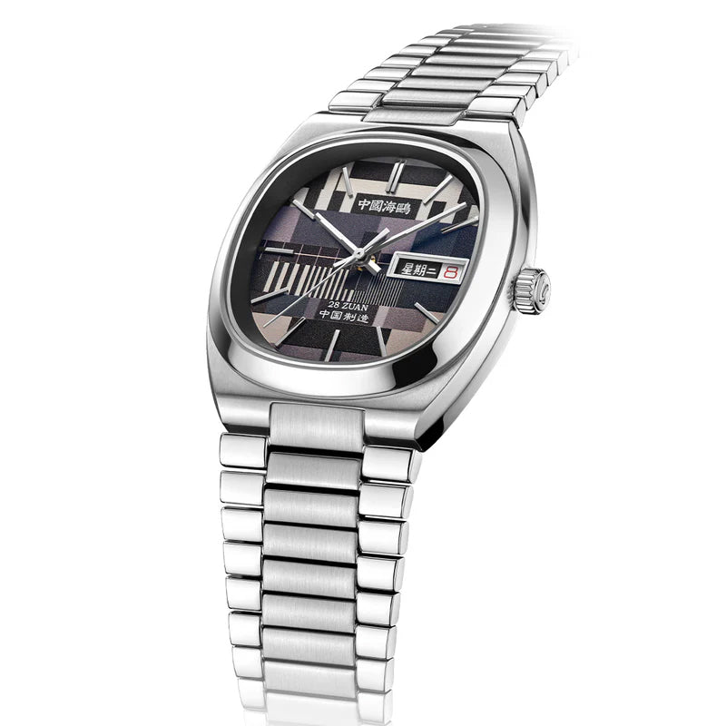 【Seagull Watch】Vintage TV Mechanical Watch - Tuesday Black and White Special Edition