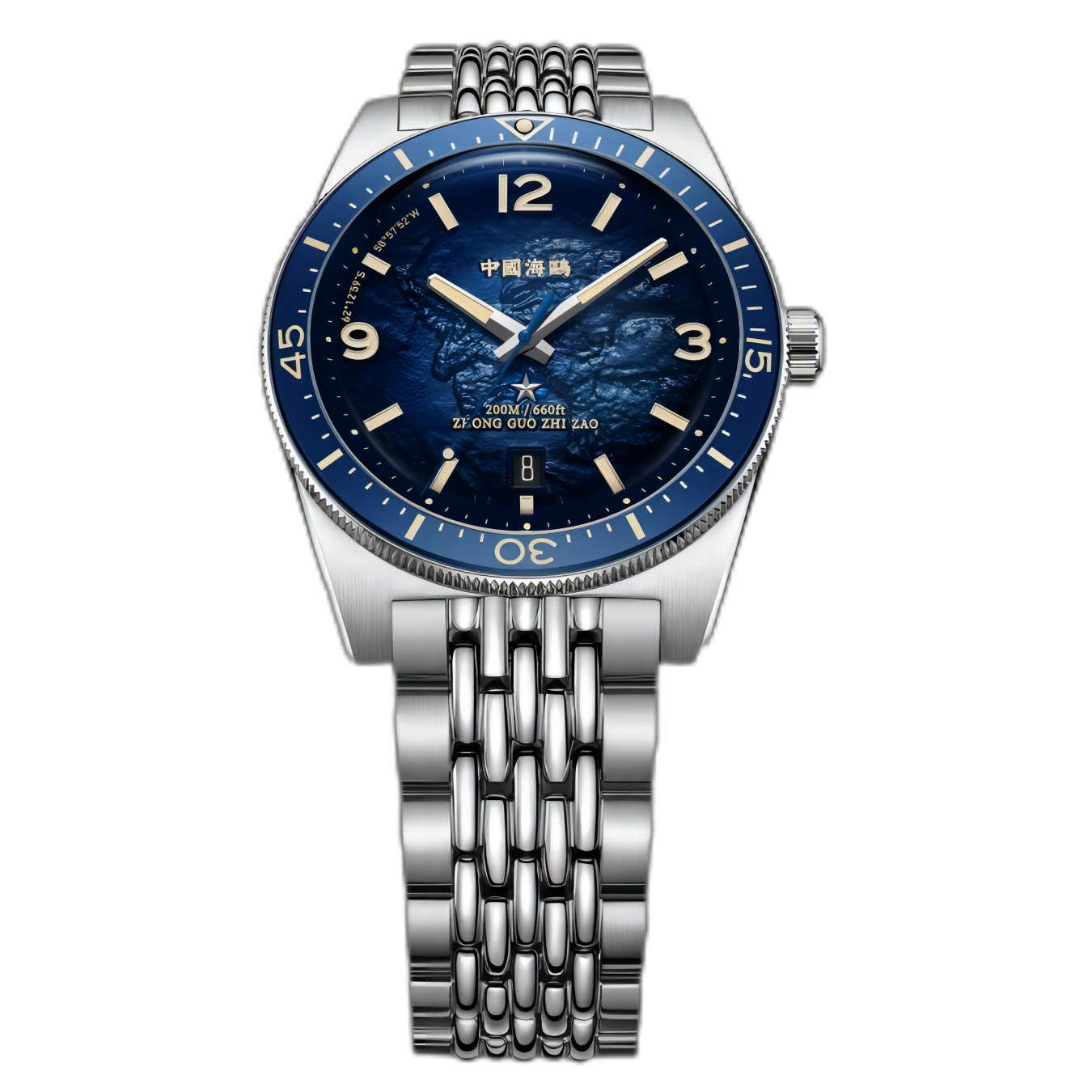 【Seagull Watch】1984 Antarctic Expedition Vintage Diving Watch Special Edition Frozen Blue