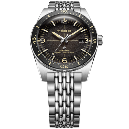 【Seagull Watch】1984 Antarctic Expedition Vintage Diving Watch Polar Black