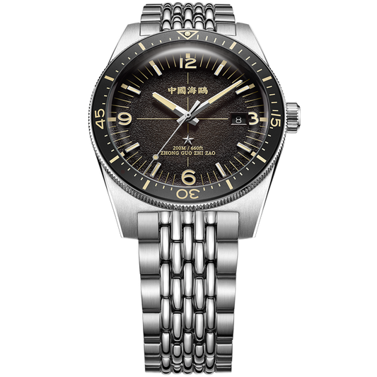 【Seagull Watch】1984 Antarctic Expedition Vintage Diving Watch Polar Black