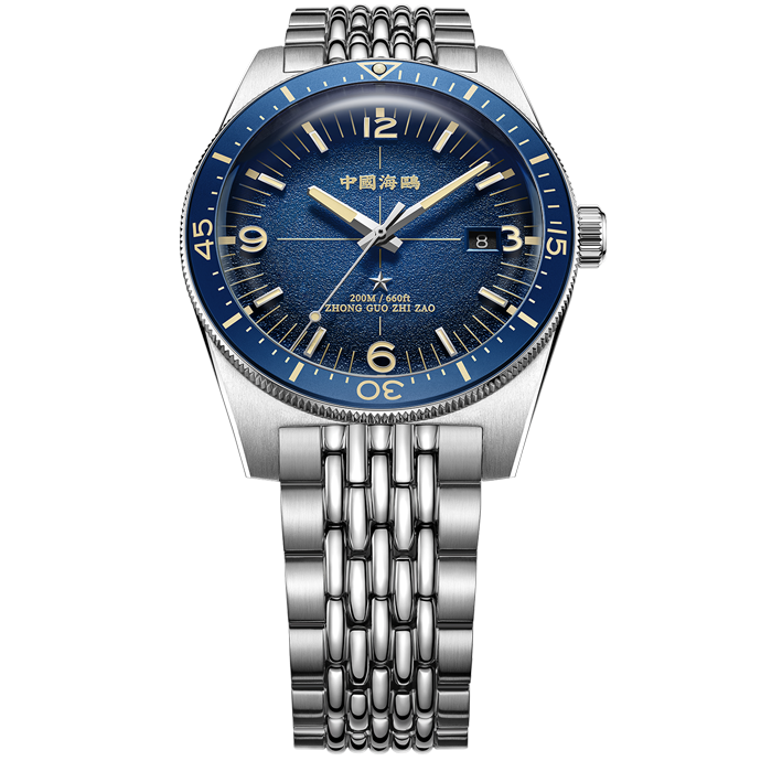 【Seagull Watch】1984 Antarctic Expedition Vintage Diving Watch Deep sea Blue