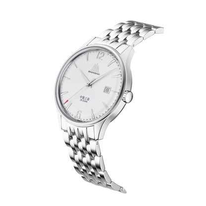 【Shanghai】Tribute Series - Pioneers of Calendar, Sun-ray Dial - Stainless Steel Strap