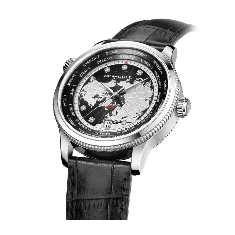 【Seagull Watch】World Time Collection - Black Cosmos