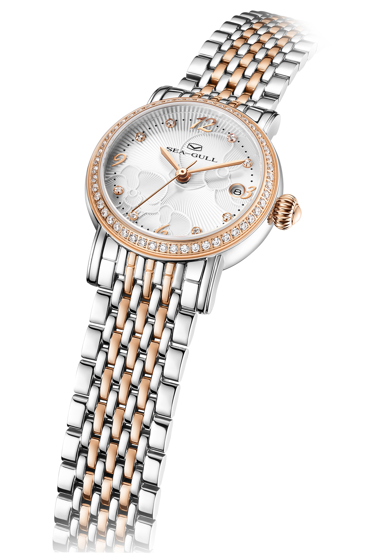 【Seagull Watch】Twelve Flower Goddesses - Two-Tone with Diamond Dots