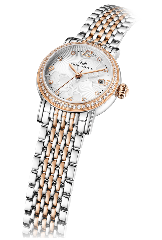 【Seagull Watch】Twelve Flower Goddesses - Two-Tone with Diamond Dots
