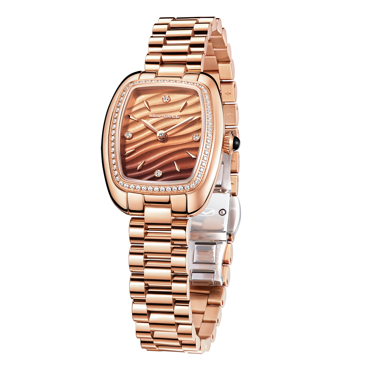 【Seagull Watch】Little Mocha Mechanical Watch - Gradient Brown