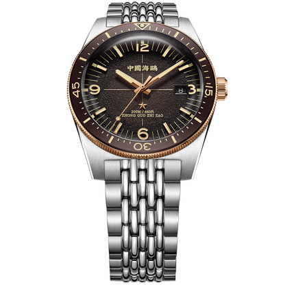 【Seagull Watch】1984 Antarctic Expedition Vintage Diving Watch Ice Rock Brown