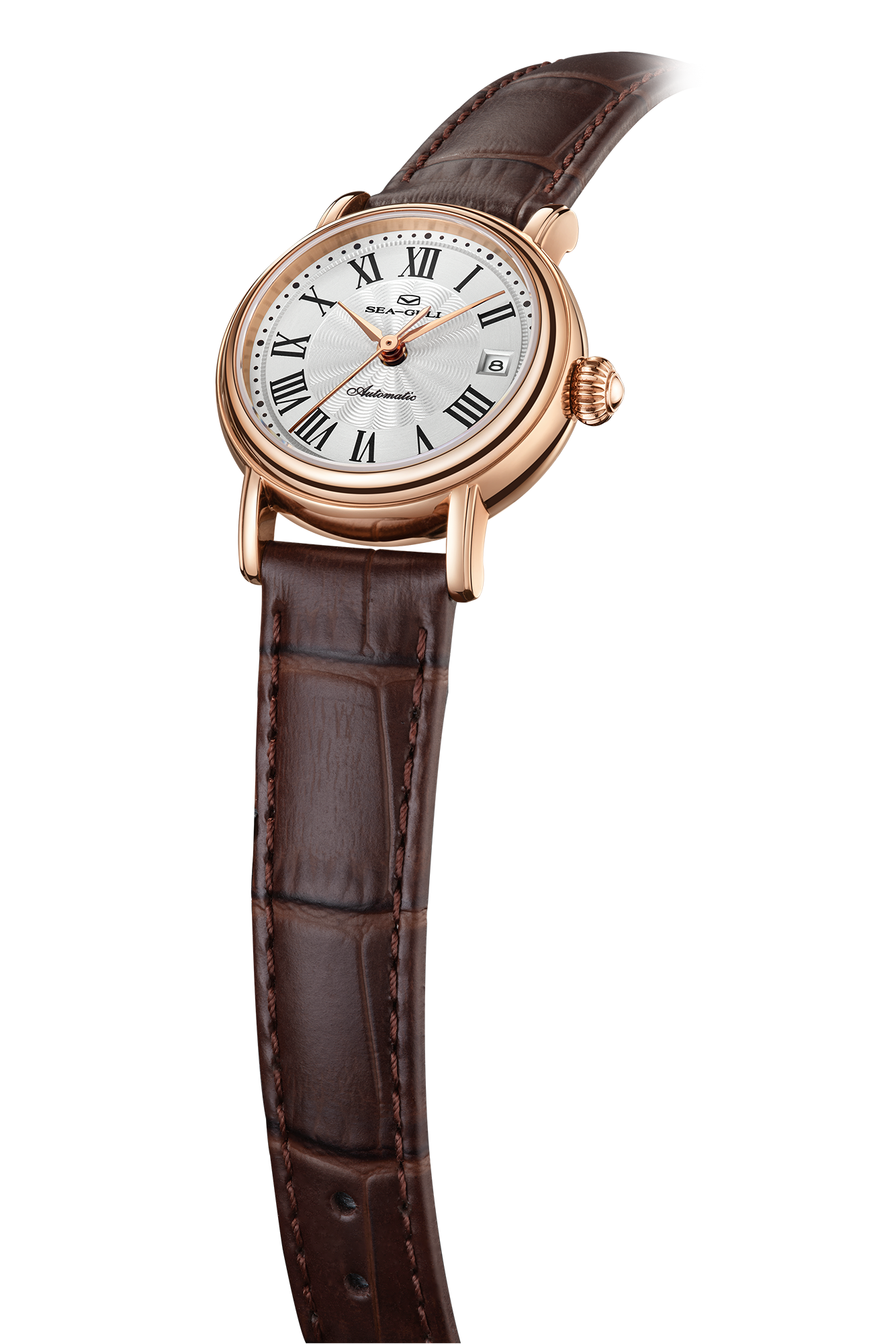 【Seagull Watch】Little Exquisite - Leather Strap Style -- Golden Case
