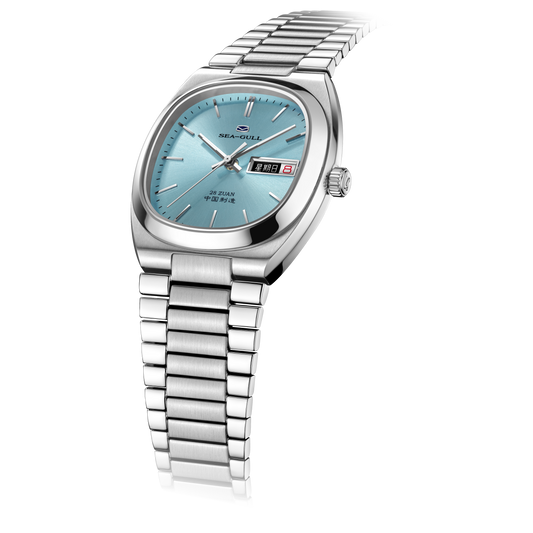 【Seagull Watch】Vintage TV Mechanical Watch - Ice Blue Edition