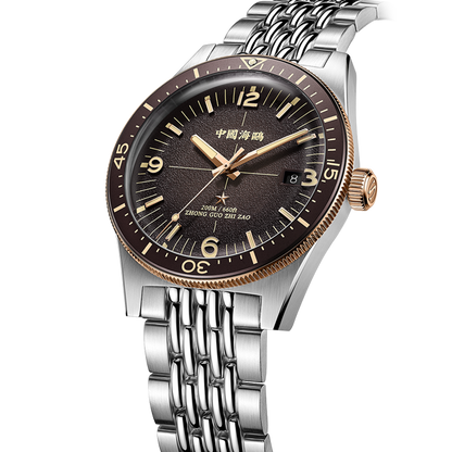 【Seagull Watch】1984 Antarctic Expedition Vintage Diving Watch Ice Rock Brown