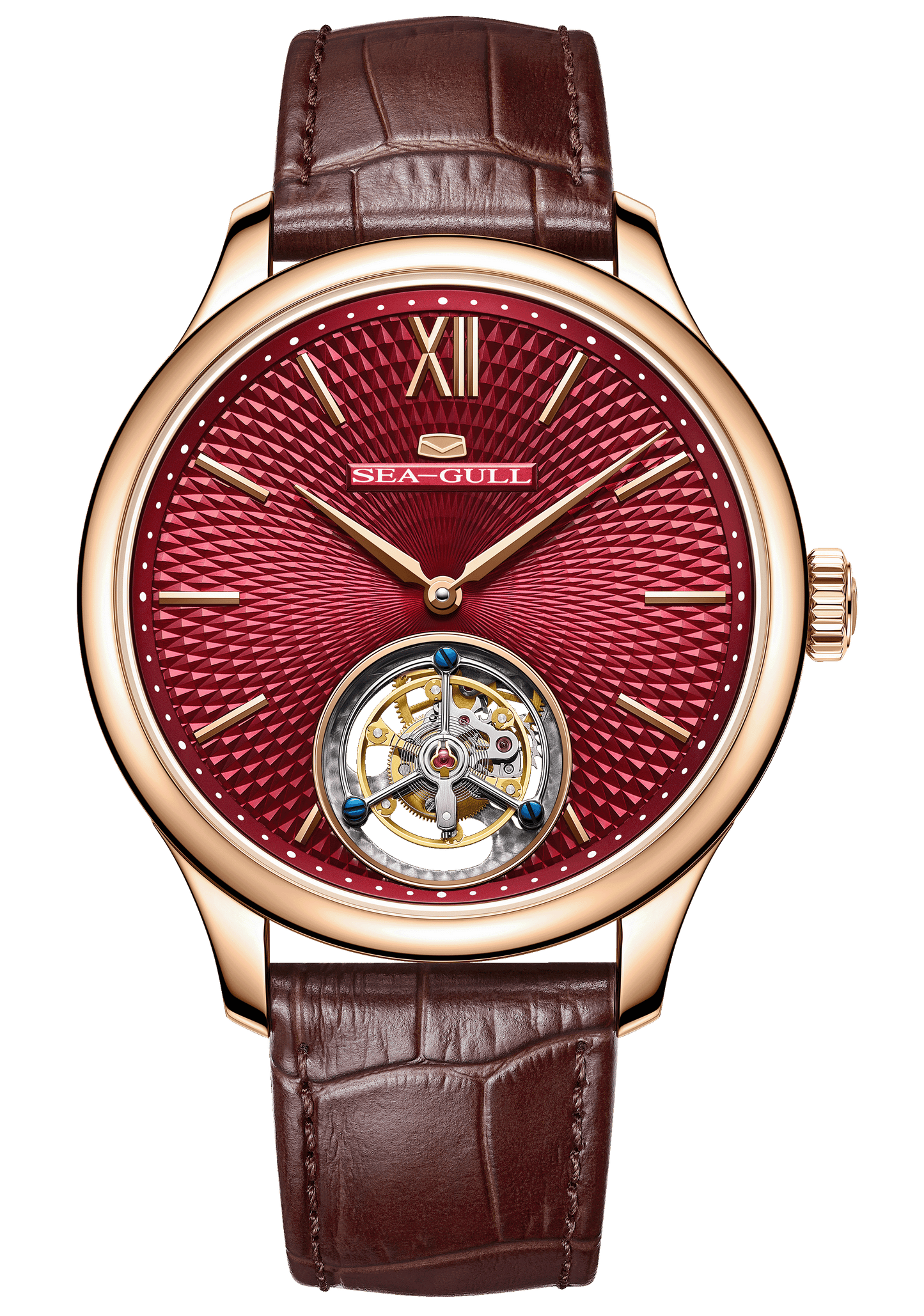 【Seagull Watch】Silicon Hairspring Tourbillon - Red