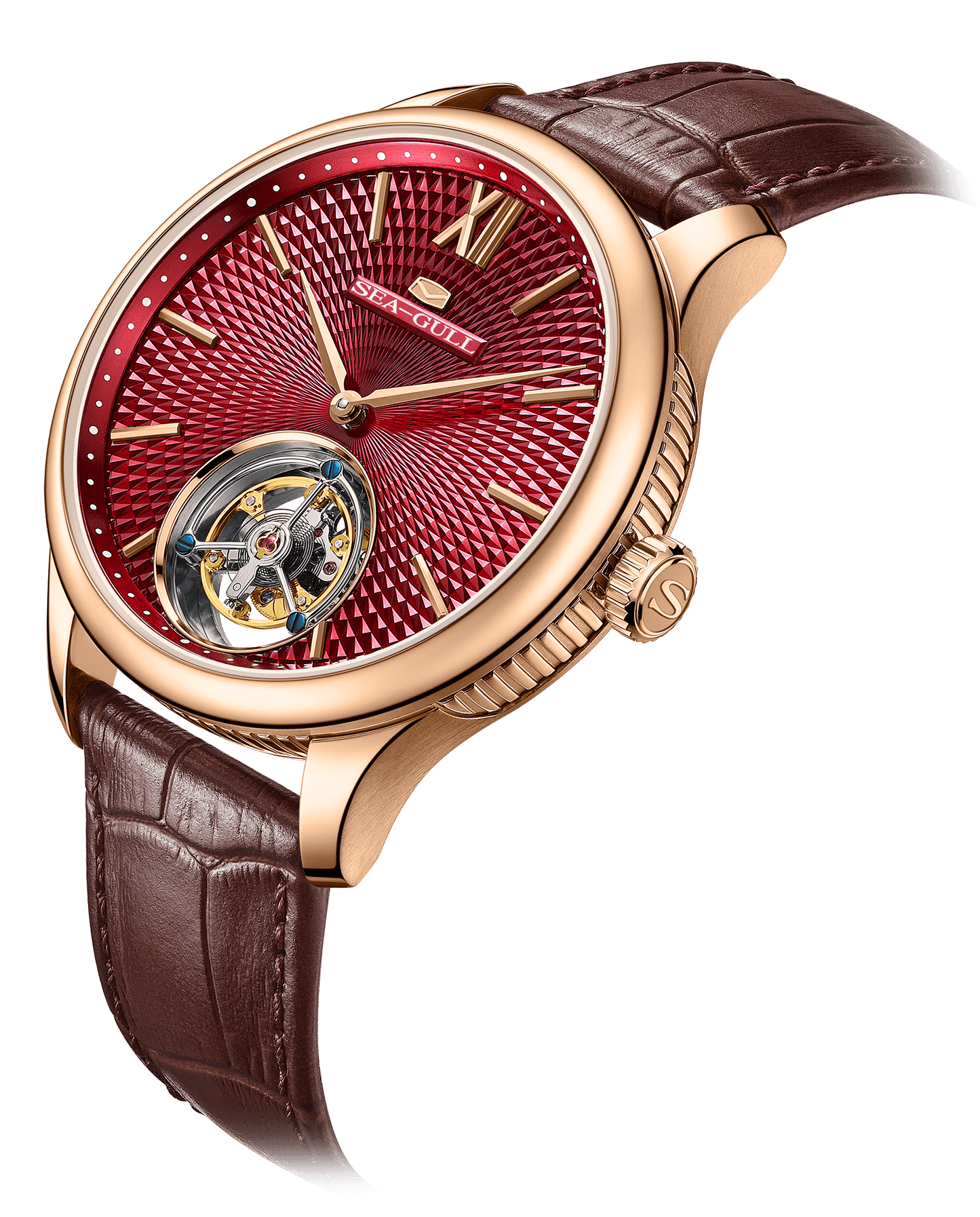 【Seagull Watch】Silicon Hairspring Tourbillon - Red