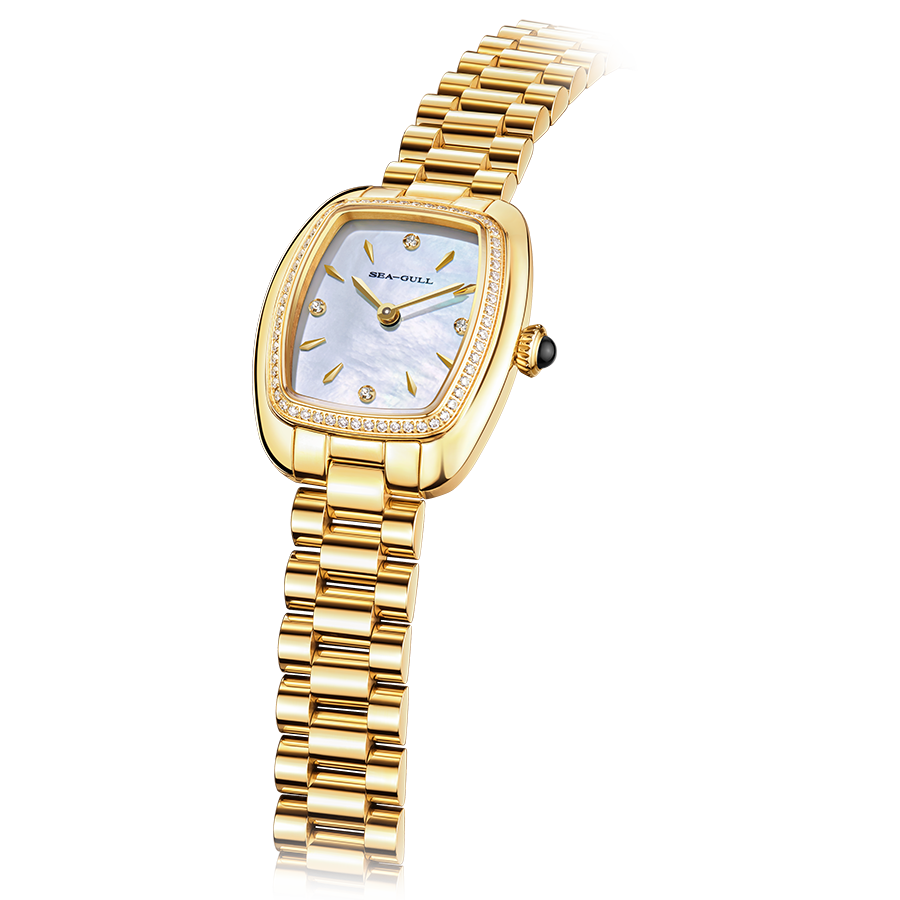 【Seagull Watch】Little Mocha Mechanical Watch - Cookie Gold