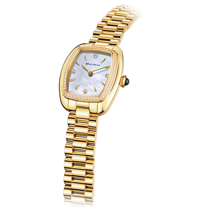 【Seagull Watch】Little Mocha Mechanical Watch - Cookie Gold