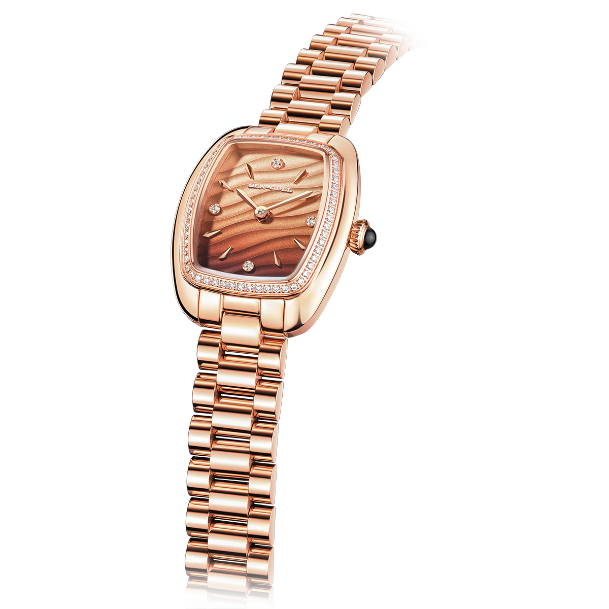 【Seagull Watch】Little Mocha Mechanical Watch - Gradient Brown