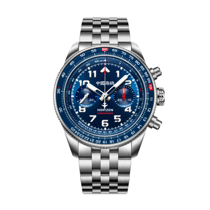 【Seagull Watch】Panda Pilot | Horizon Series | Tachymeter | Chronograph | 43mm | White/Black | White