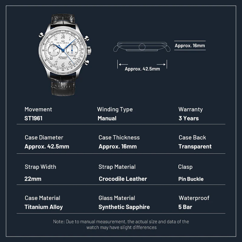 【Seagull Watch】70th Anniversary | Rattrapante | Dual Chronograph | Chasing Seconds Hand | Limited Edition