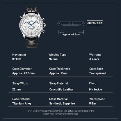【Seagull Watch】70th Anniversary | Rattrapante | Dual Chronograph | Chasing Seconds Hand | Limited Edition