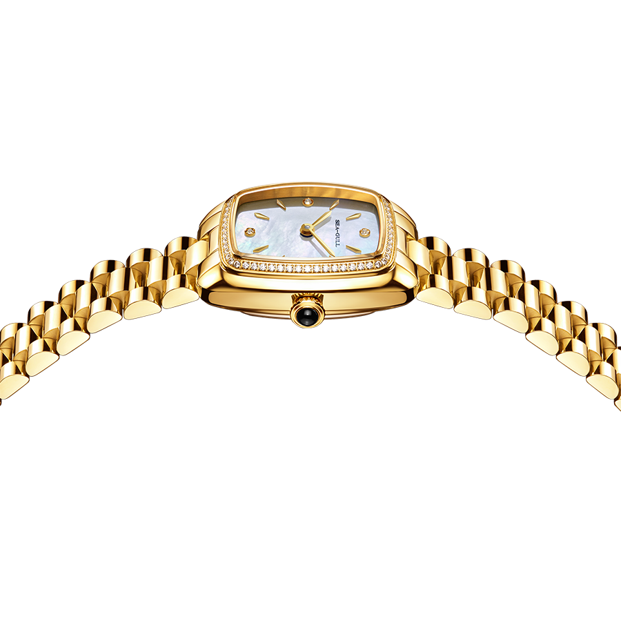 【Seagull Watch】Little Mocha Mechanical Watch - Cookie Gold