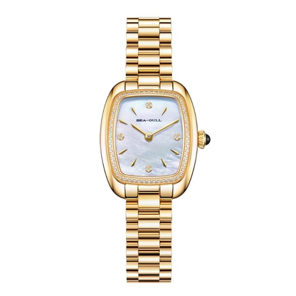【Seagull Watch】Little Mocha Mechanical Watch - Cookie Gold