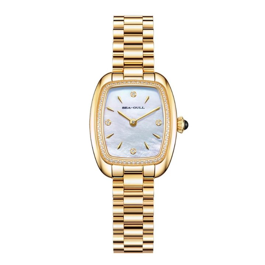 【Seagull Watch】Little Mocha Mechanical Watch - Cookie Gold