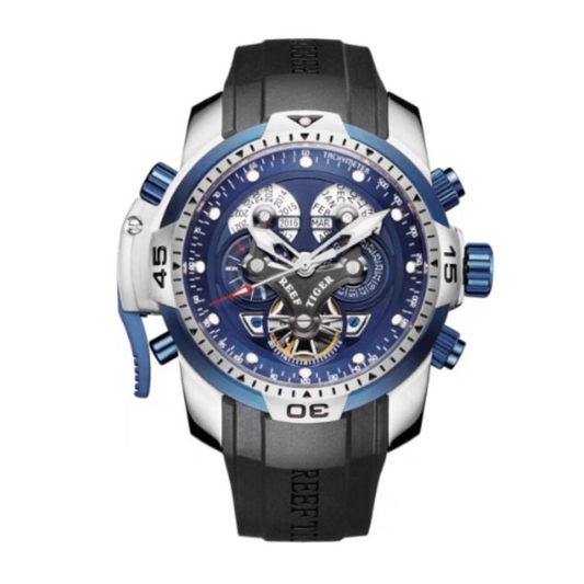 【Reef Tiger】Aurora Silver-Blue  RGA3503-YLBR