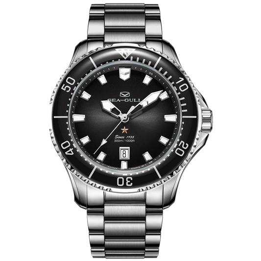 【Seagull Watch】Ocean Pro - Shark Black