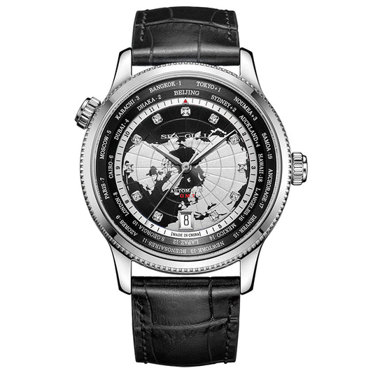 【Seagull Watch】World Time Collection - Black Cosmos