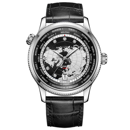 【Seagull Watch】World Time Collection - Blue Stars
