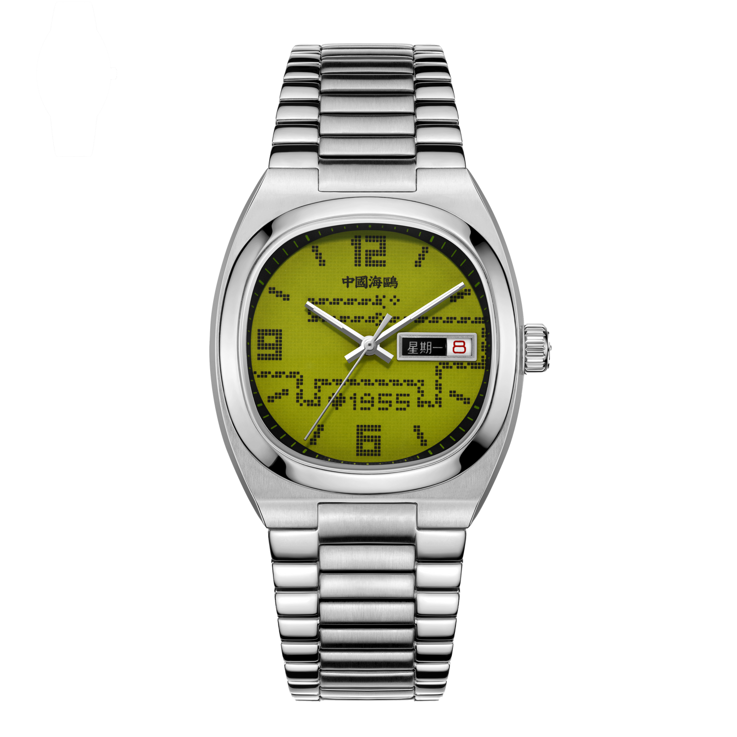 【Seagull Watch】Vintage TV Mechanical Watch - Snake Game-Digital Display Gray