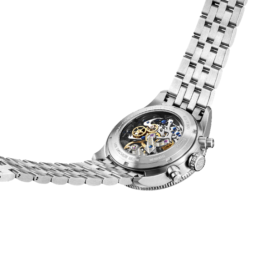 【Seagull Watch】Panda Pilot | Horizon Series | Tachymeter | Chronograph | 43mm | White/Black | White