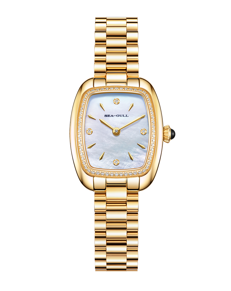 【Seagull Watch】Little Mocha Mechanical Watch - Cookie Gold