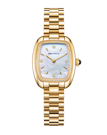 【Seagull Watch】Little Mocha Mechanical Watch - Cookie Gold