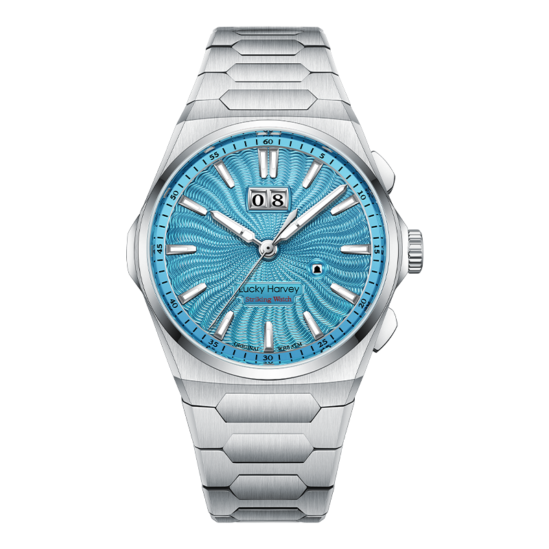 【LuckyHarvey】Chiming Watches Series Sounds of Nature Clear Water Blue